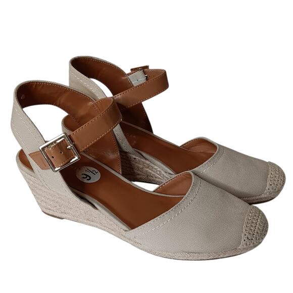Current $89 Tommy Hilfiger Nilsa Closed Toe Espadrille Wedge Sandals 9.5‎ Summer - Picture 11 of 11